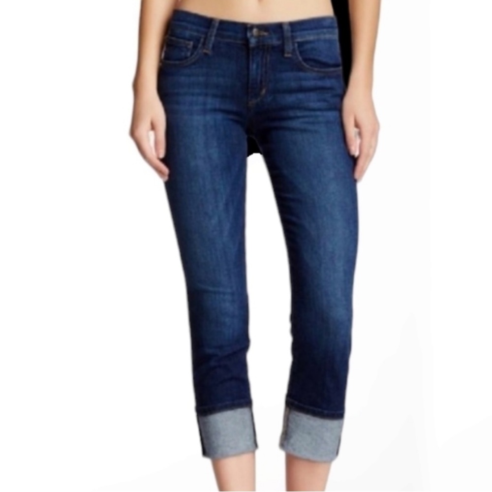 Joe's Jeans Samantha Dark Indigo Cropped Cuff Jeans